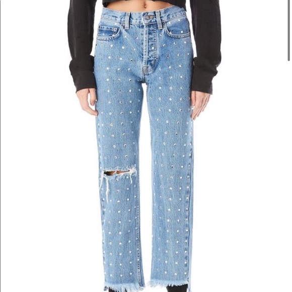 LF STORES x CARMAR DENIM STUDDED JEANS - NWT - Picture 4 of 5